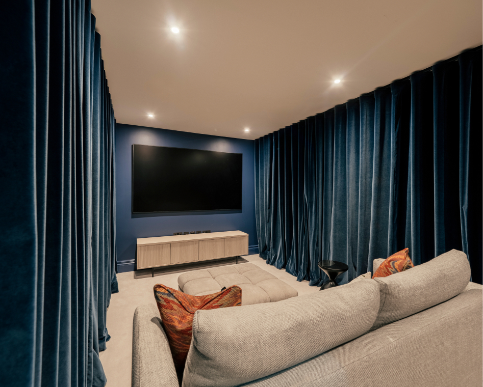 Enjoy cosy film nights in your own private cinema room.