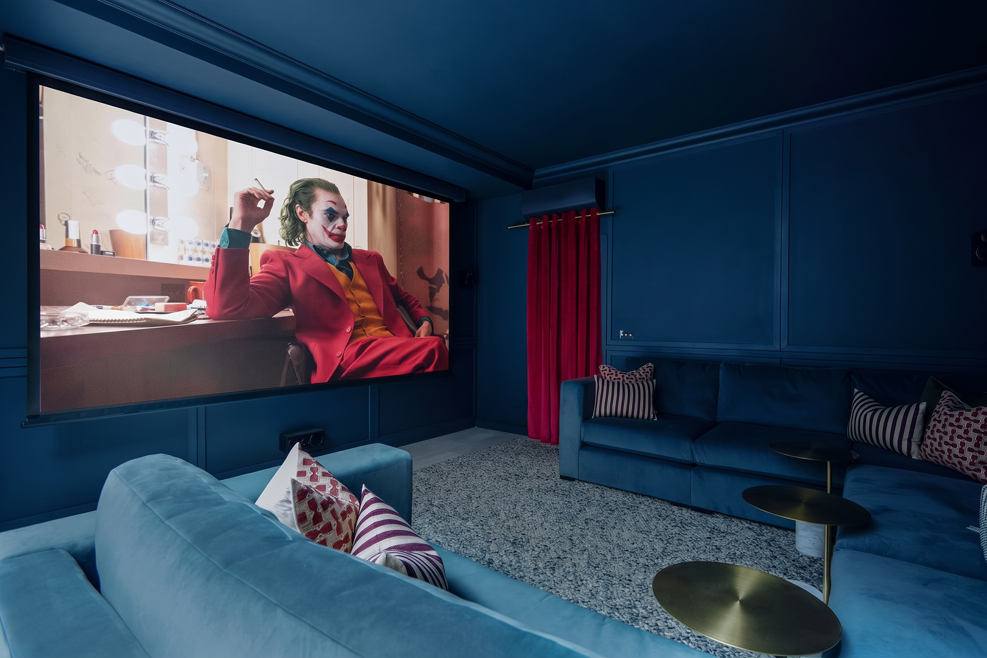 Settle in for film nights in your own movie room, with a 90-inch HDTV.