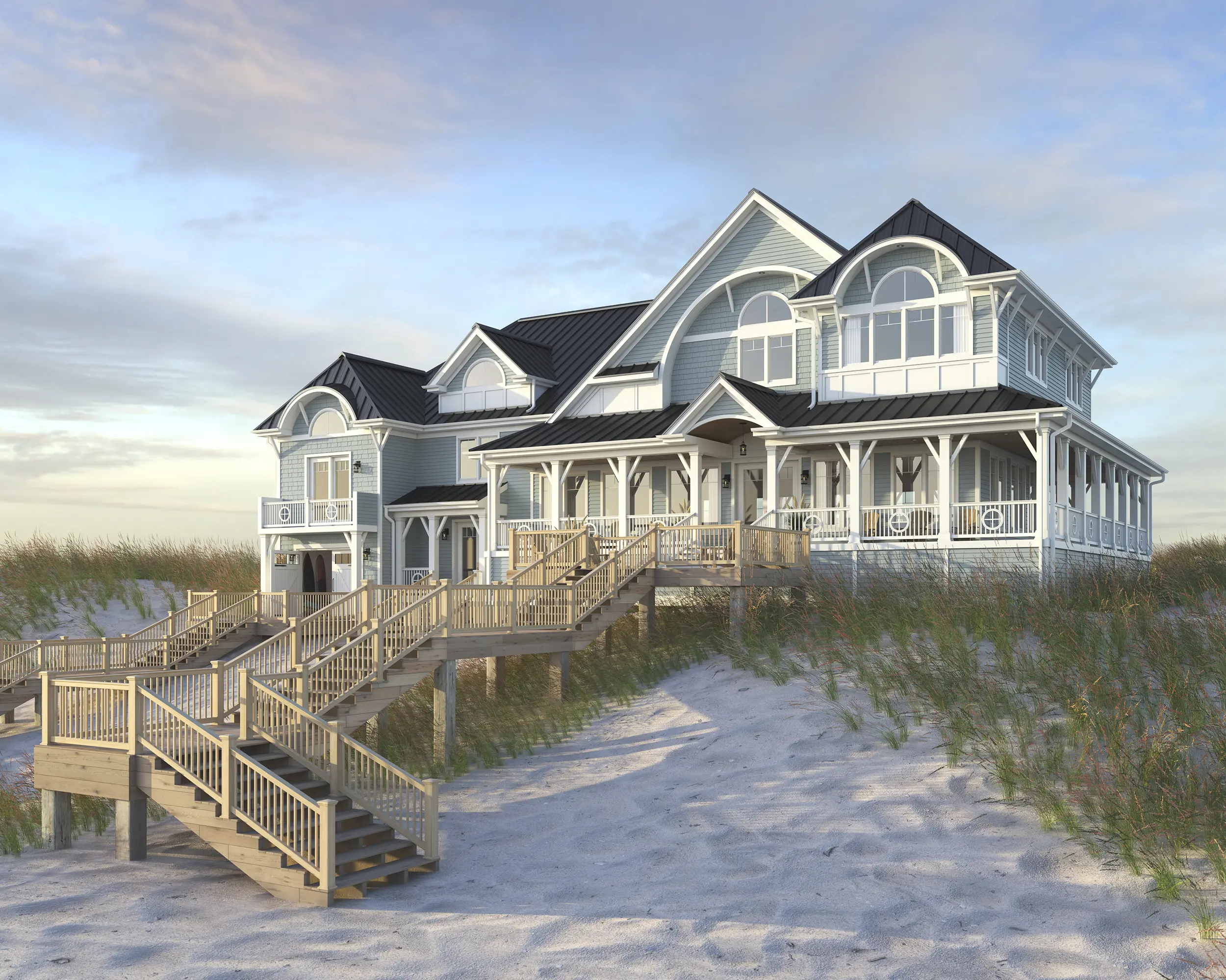 Coastal Residential Rendering by RM Design Studio, help buyers connect with place and possibility.