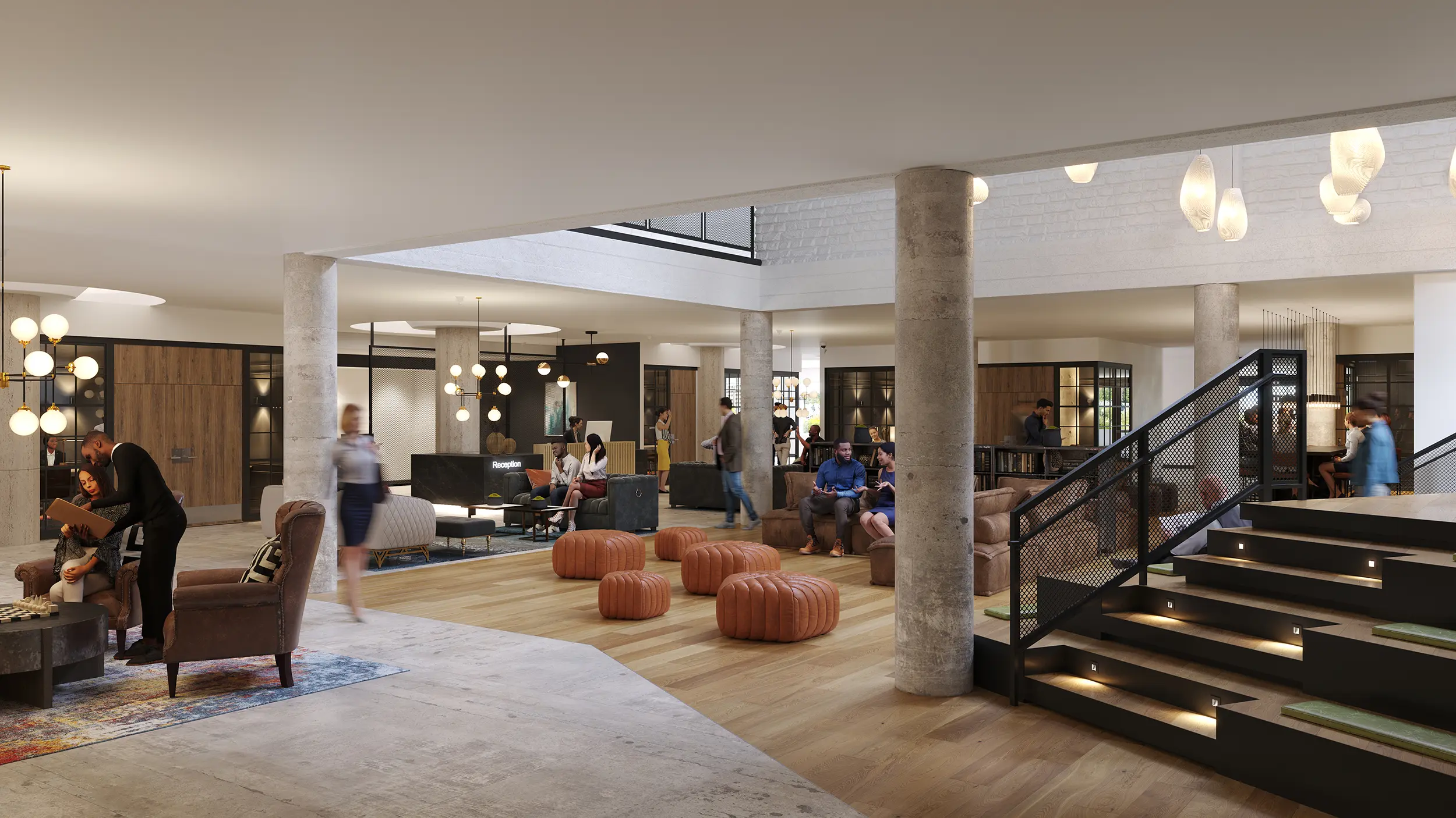 Commercial Atrium Rendering by RM Design Studio, create desire before the doors open.