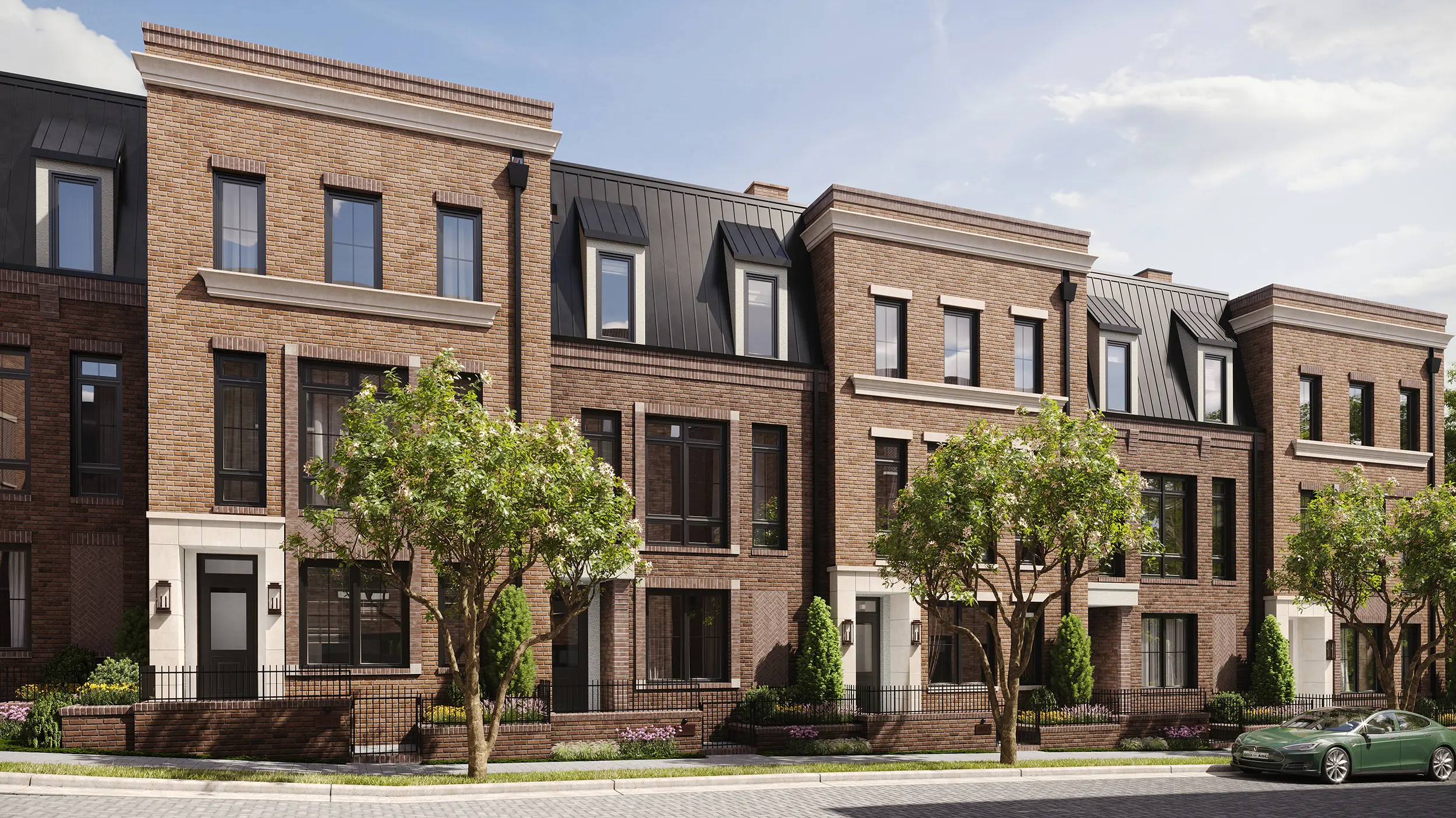 Photorealistic multifamily exterior architectural rendering for real estate development approvals, investor presentations, leasing, and marketing