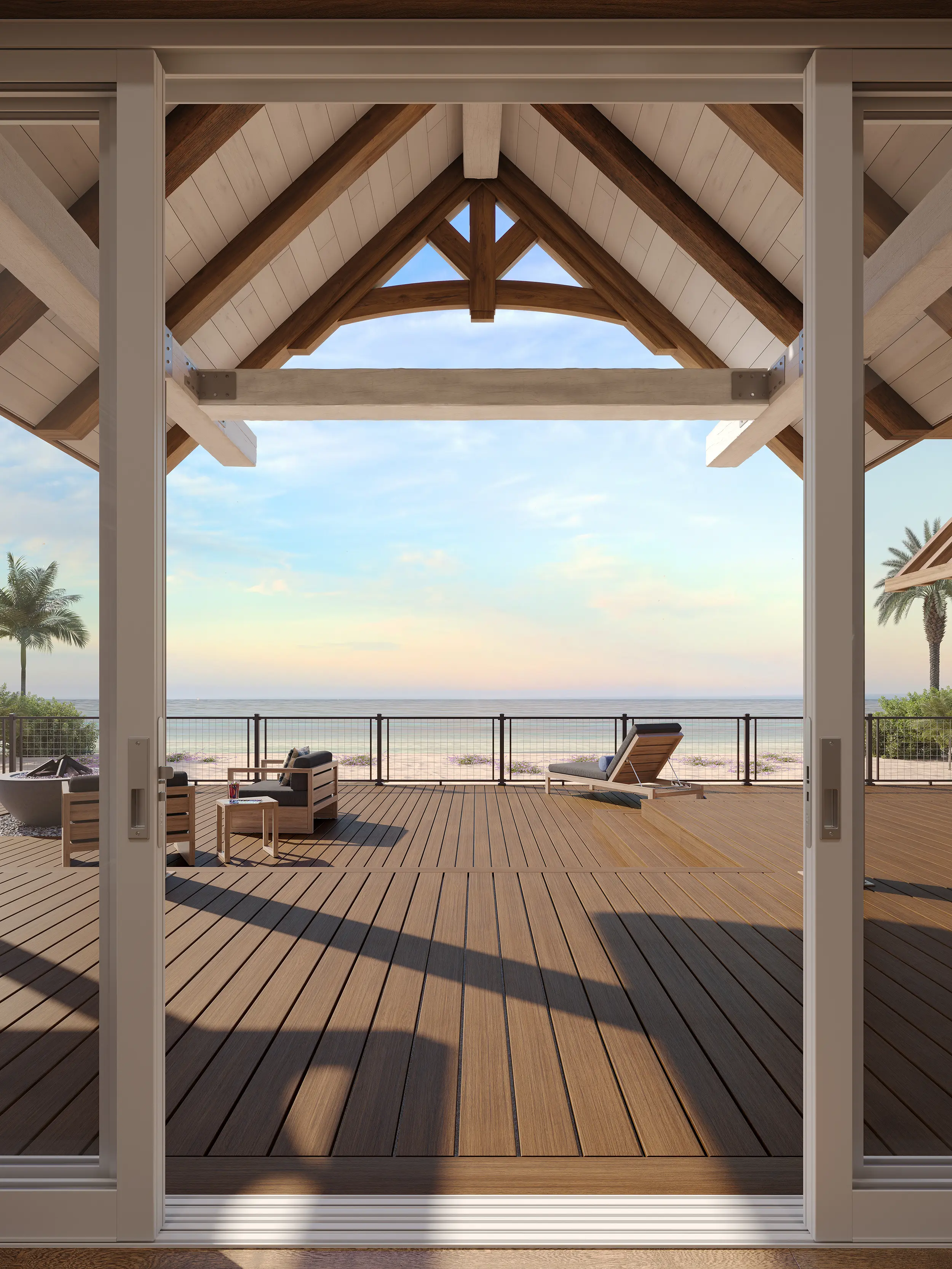 Coastal Deck Rendering by RM Design Studio, create emotional value around the amenity.