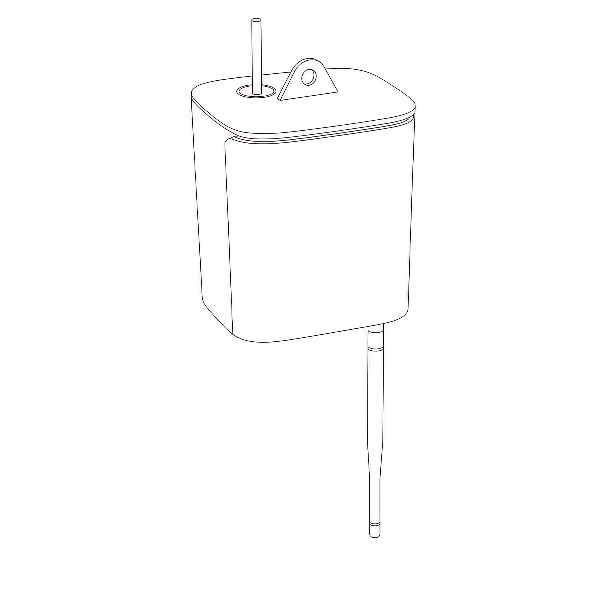 Line illustration of the CLIMATE ONE aspirated housing and mounting pulley