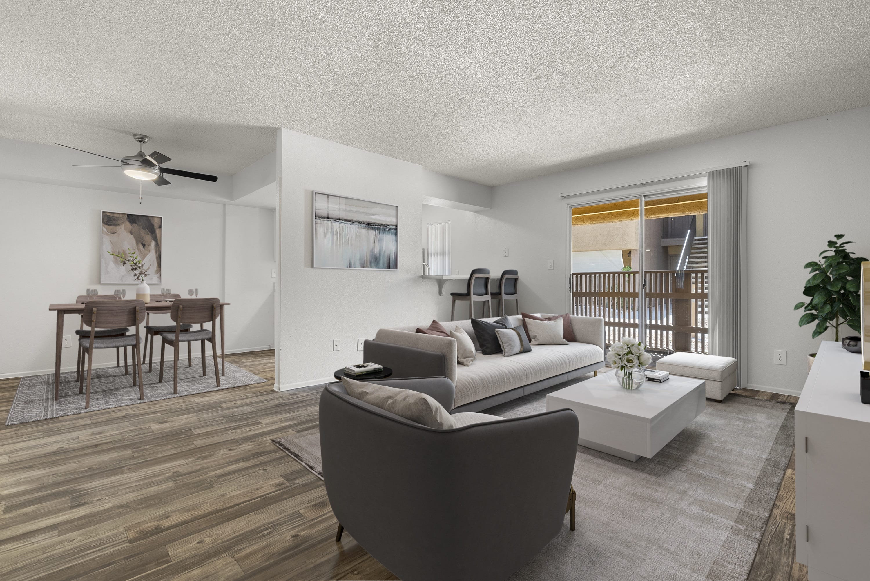 Living room with seating