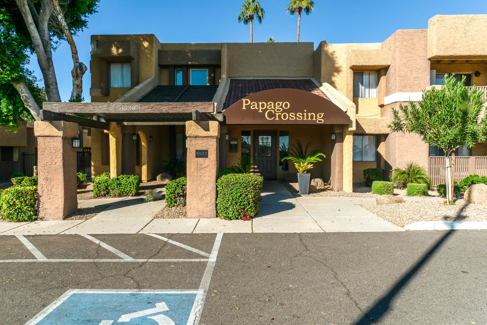 Exterior of leasing office 