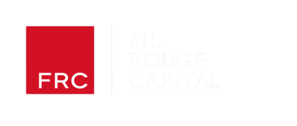 FIL ROUGE CAPITAL logo with white text and red square background with letters FRC.