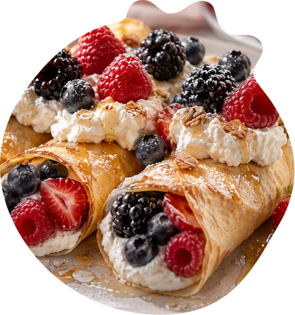 Crepa con berries Berries Paradise