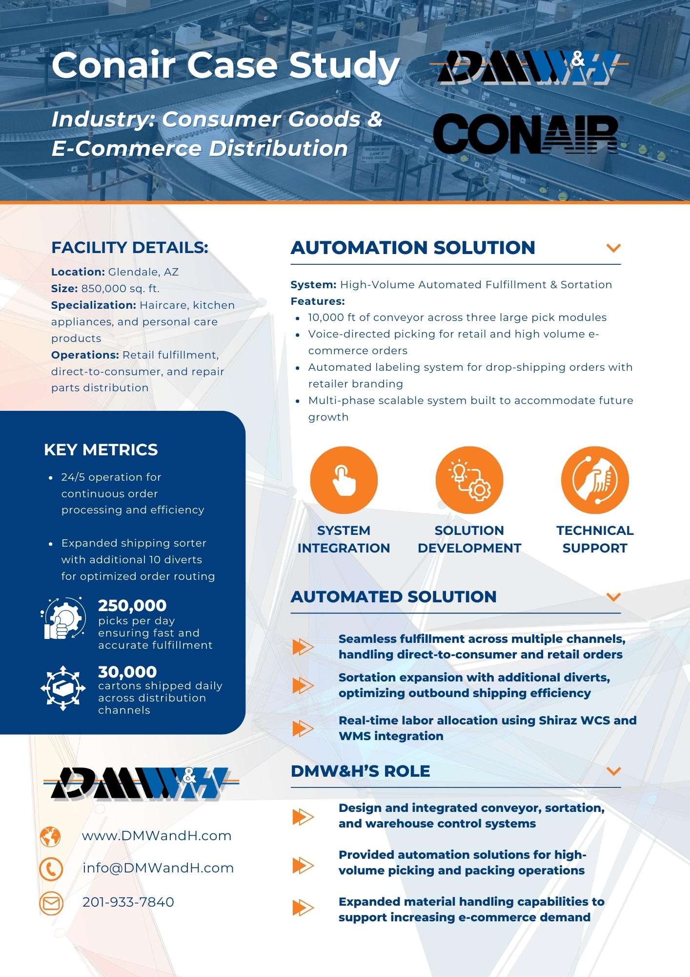 Conair automated material handling case study