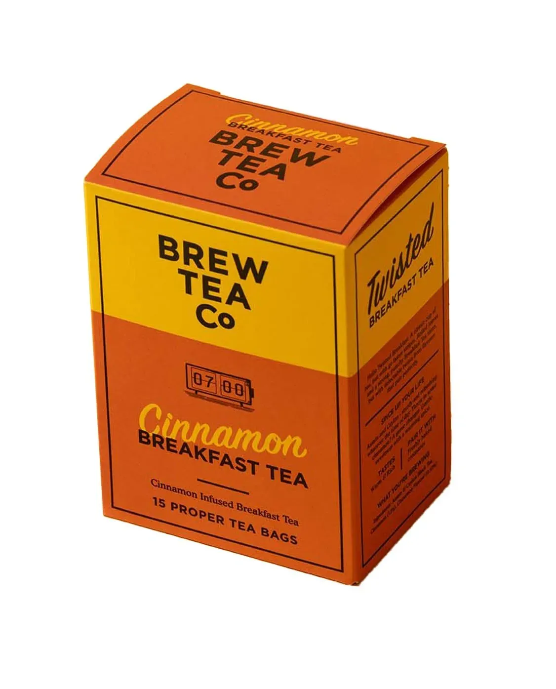 Brew Tea Co. Cinnamon Breakfast Tea - 15 Proper Tea Bags
