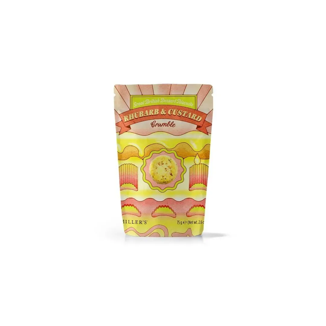 Artisan Biscuits Rhubarb Custard Crumble Biscuits