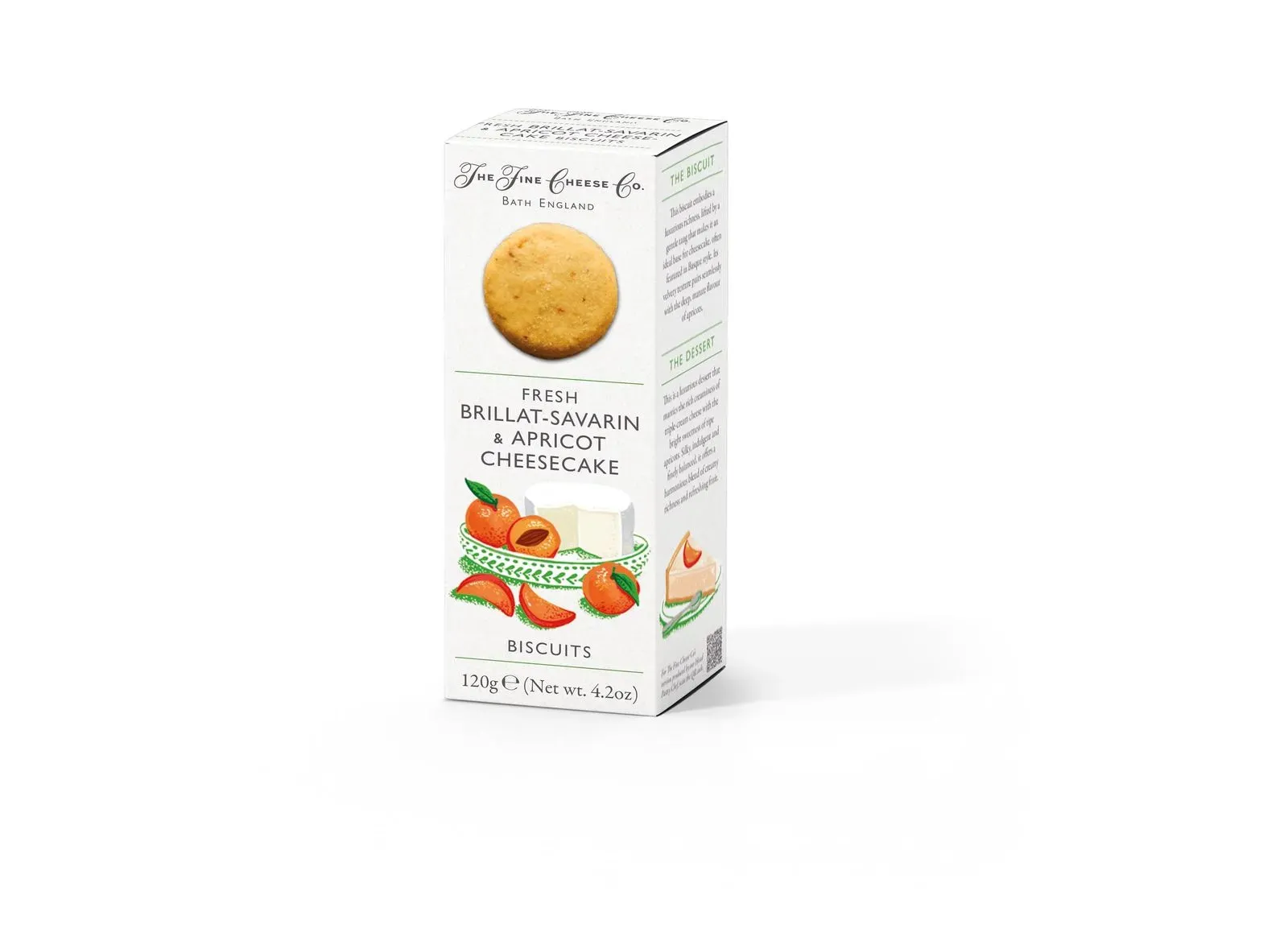 Fine Cheese Co. Fresh Brillat Savarin & Apricot Cheesecake Biscuits