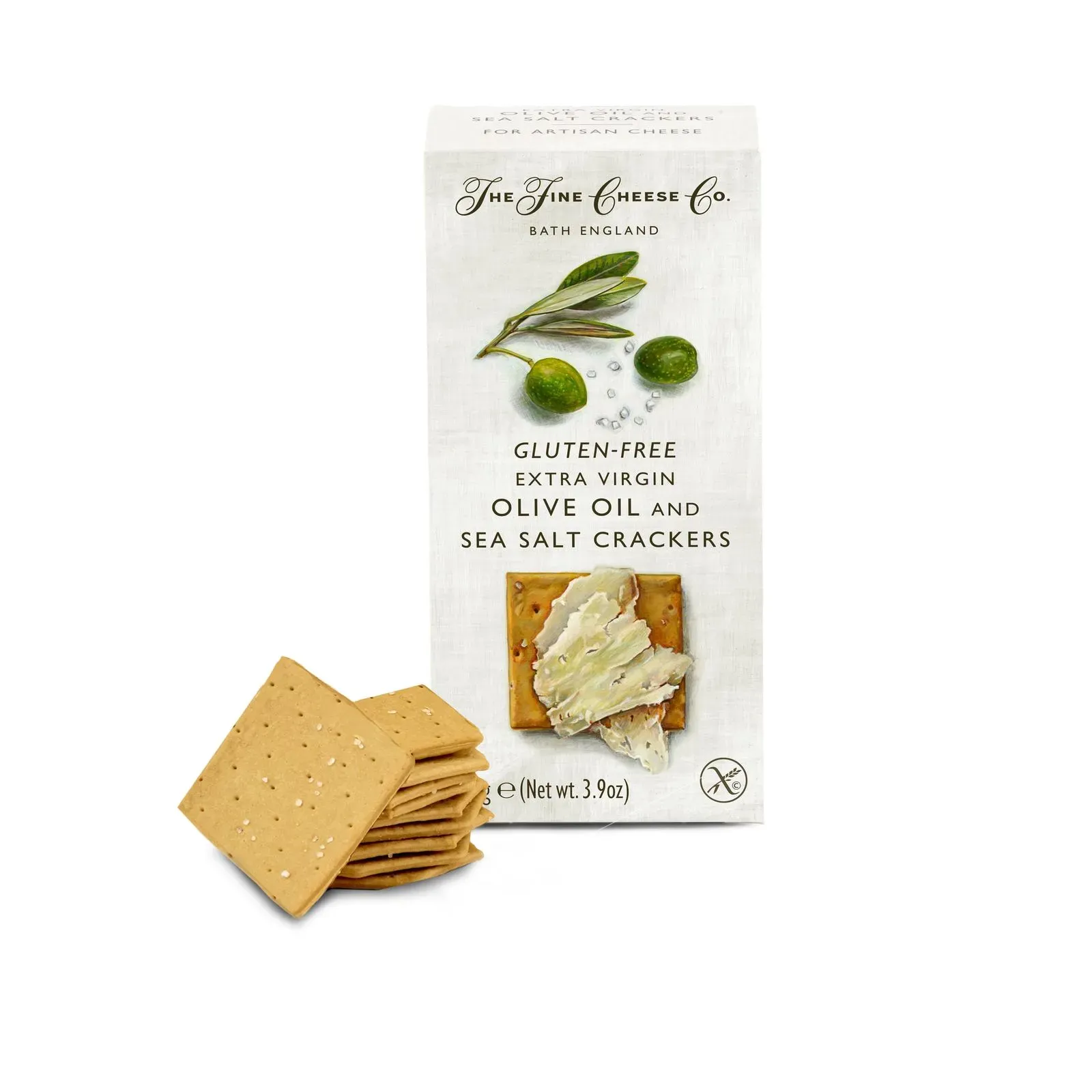 Fine Cheese Co. Gluten Free Extra Virgin Olive Oil & Sea Salt Crackers