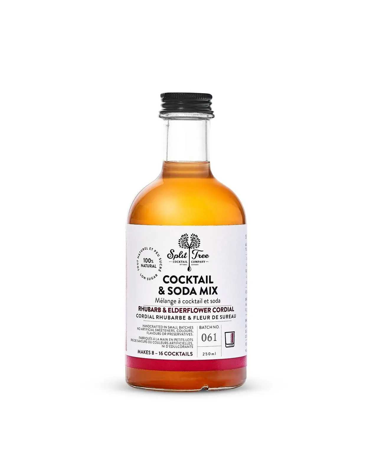 Split Tree Cocktail Co. Rhubarb & Elderflower Cordial