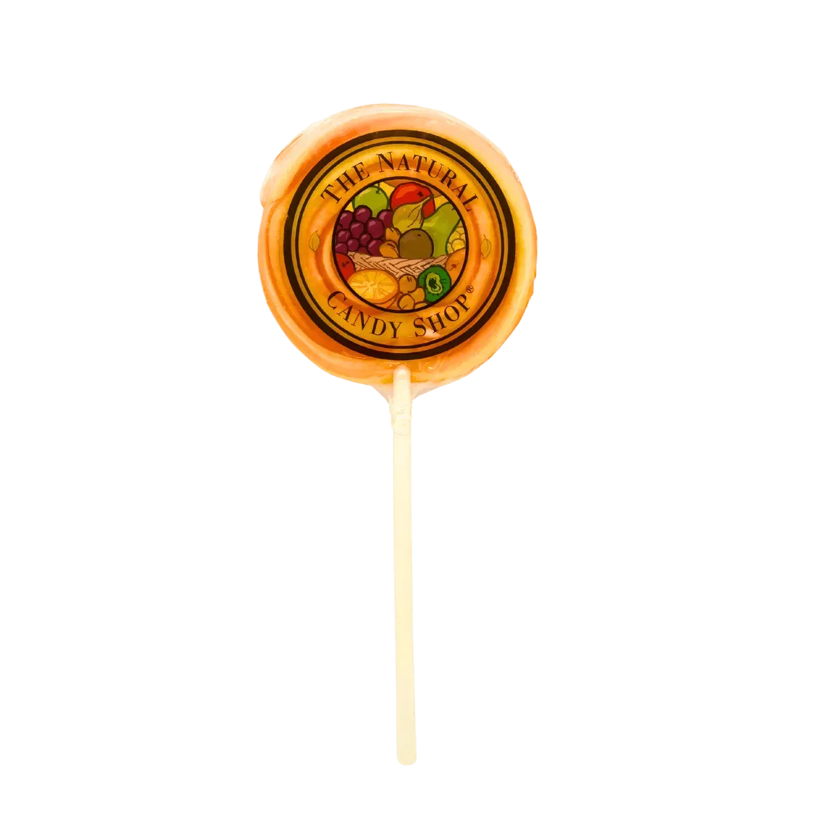 Natural Candy Co. Natural Twirl Lollipop, Orange & Pineapple