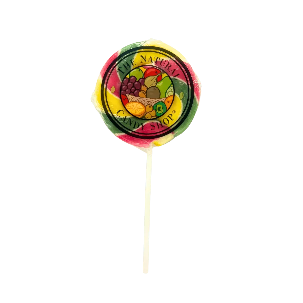 Natural Candy Co. Natural Twirl Lollipop, Raspberry