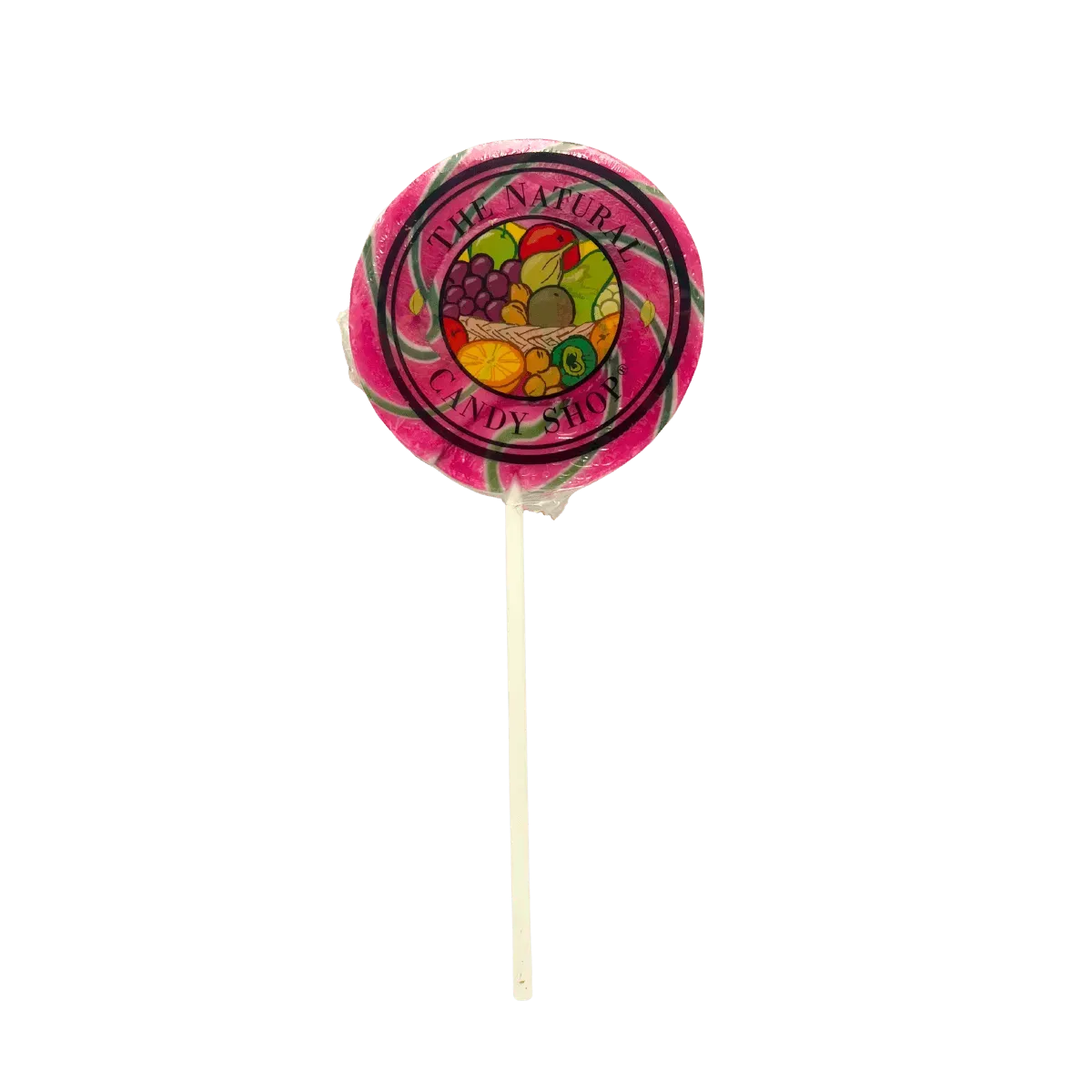 Natural Candy Co. Natural Twirl Lollipop, Black Cherry