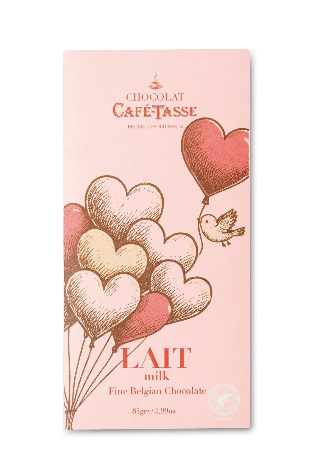 Cafe Tasse Milk Chocolate Love Bar