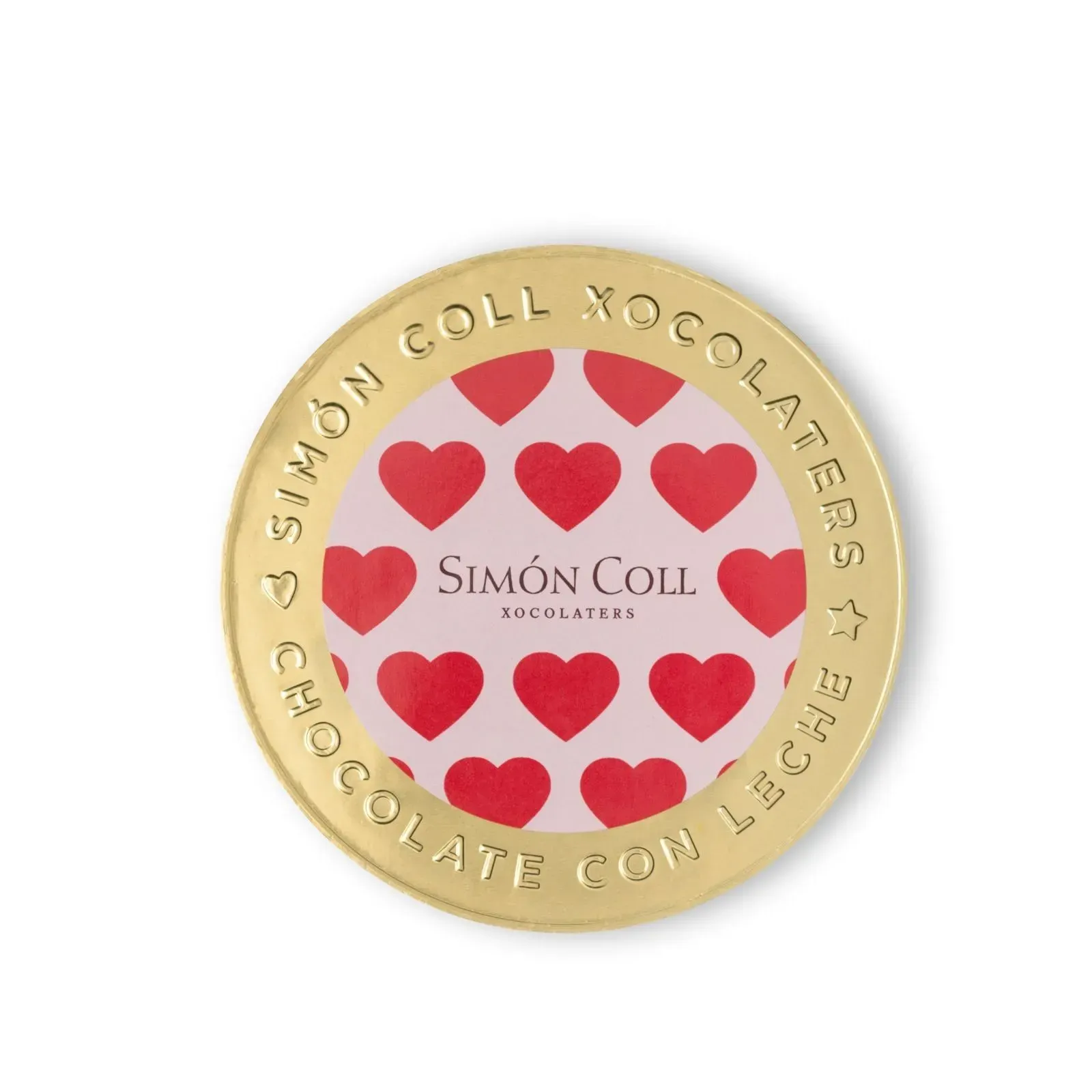 Simon Coll Milk Chocolate Heart Medallion
