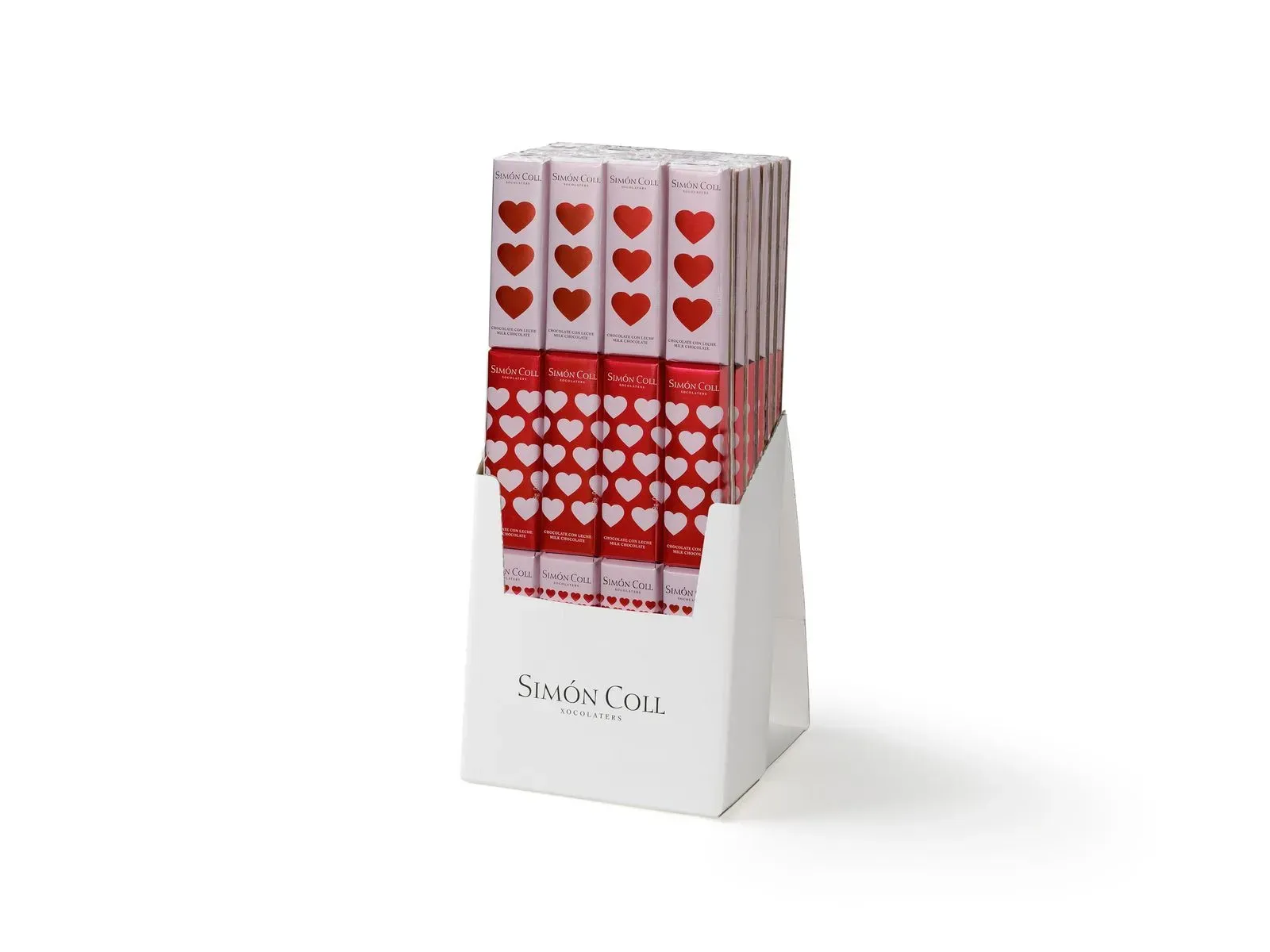 Simon Coll Trio of Milk Chocolate Heart Bars