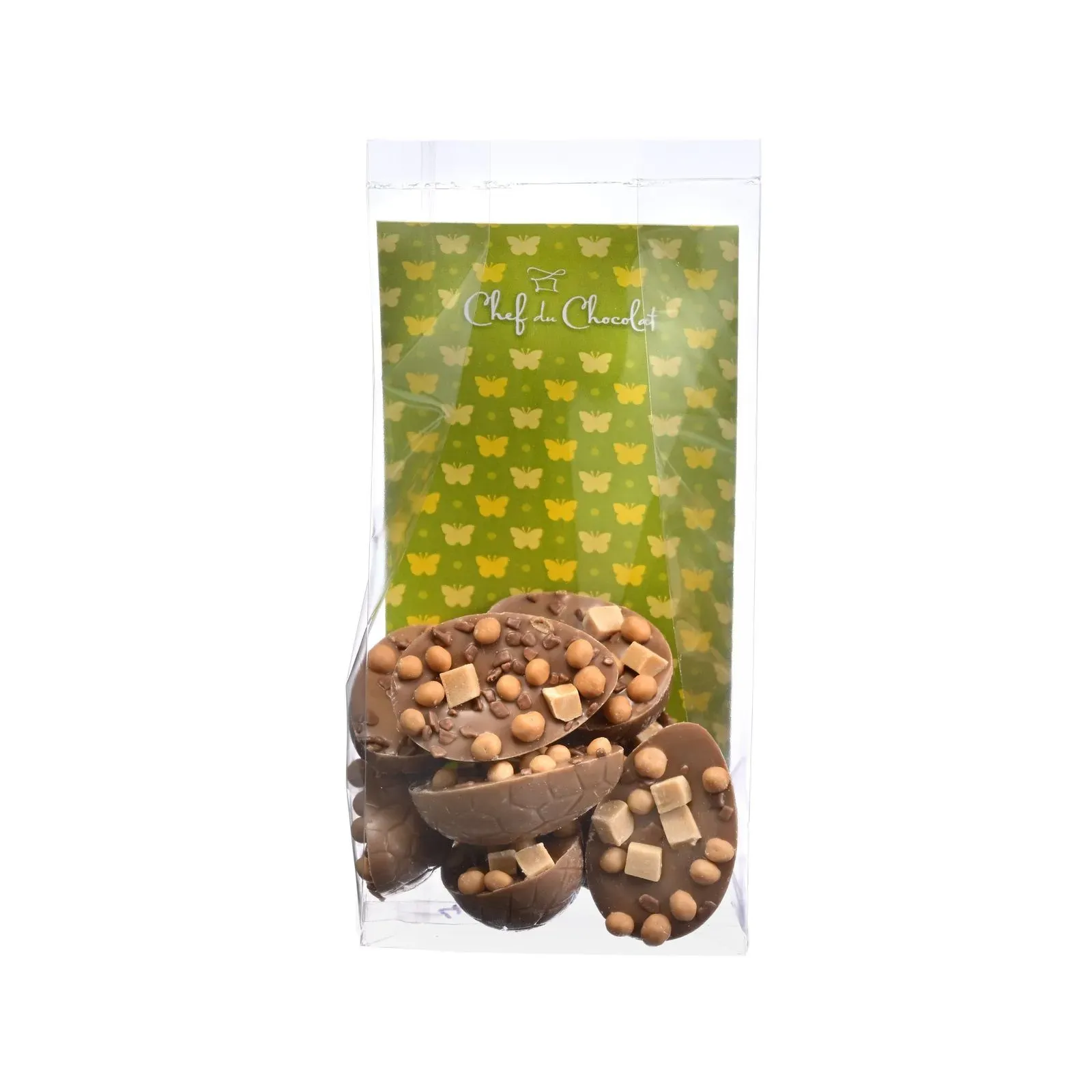 Van Ham Milk Chocolate Half Eggs with Caramel & Sea Salt