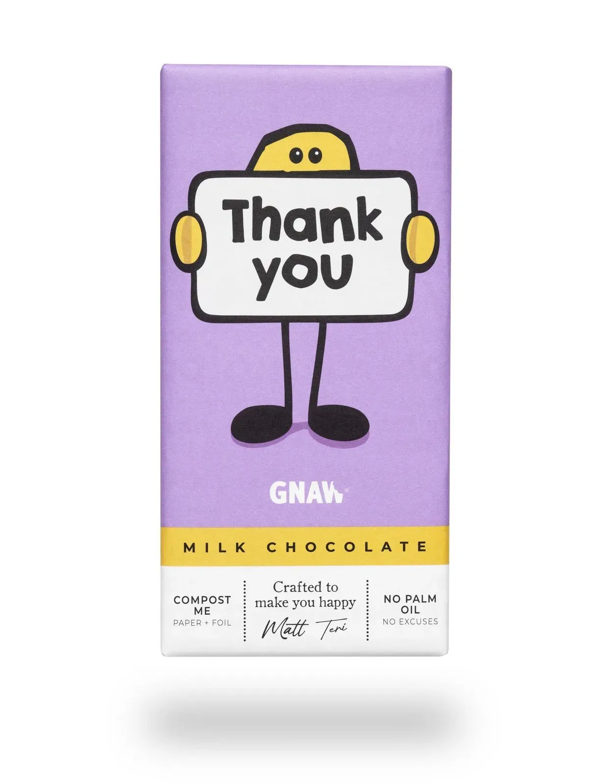 Gnaw Thank You Milk Chocolate Bar