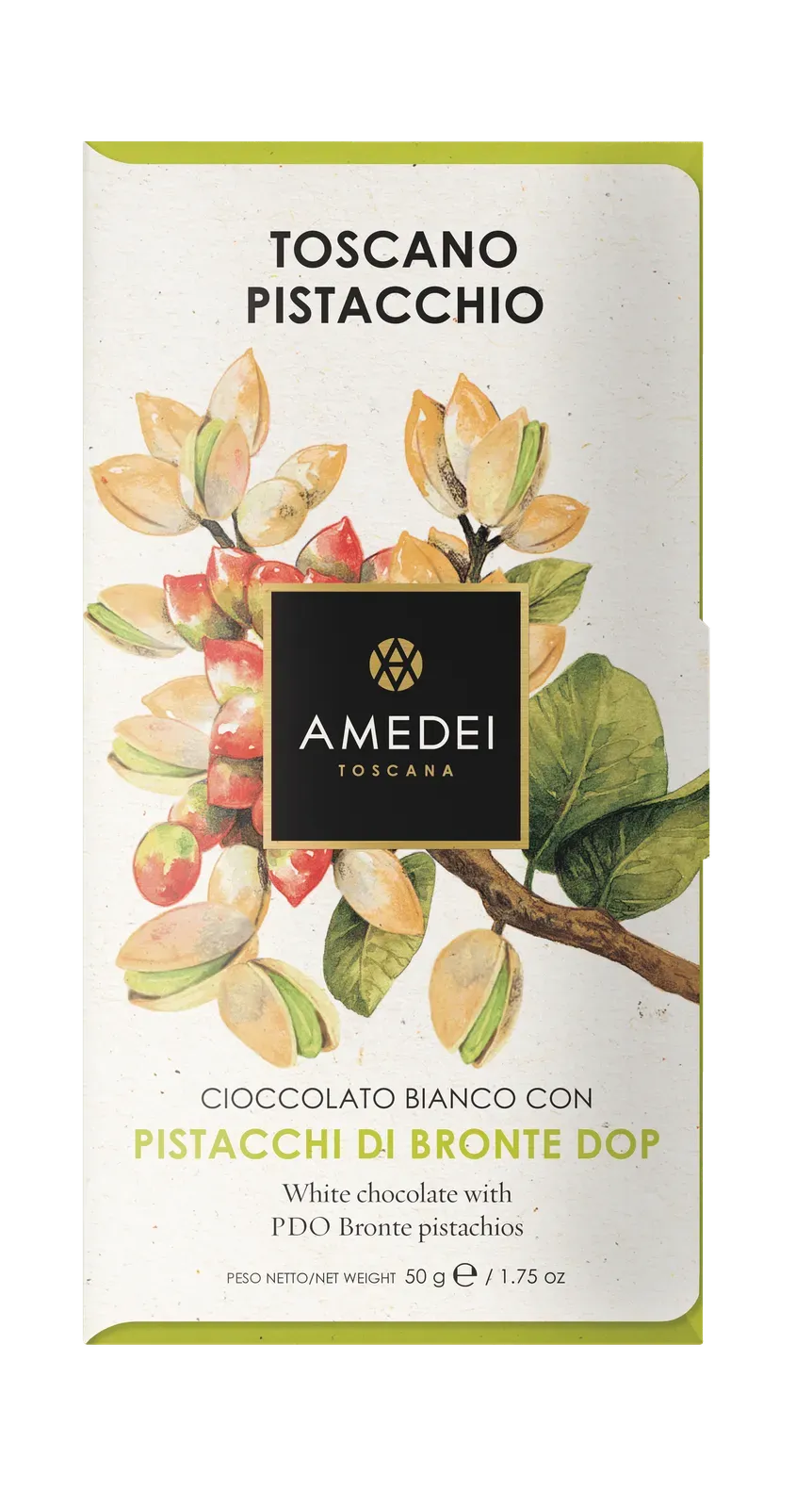 Amedei White Chocolate with Pistachios