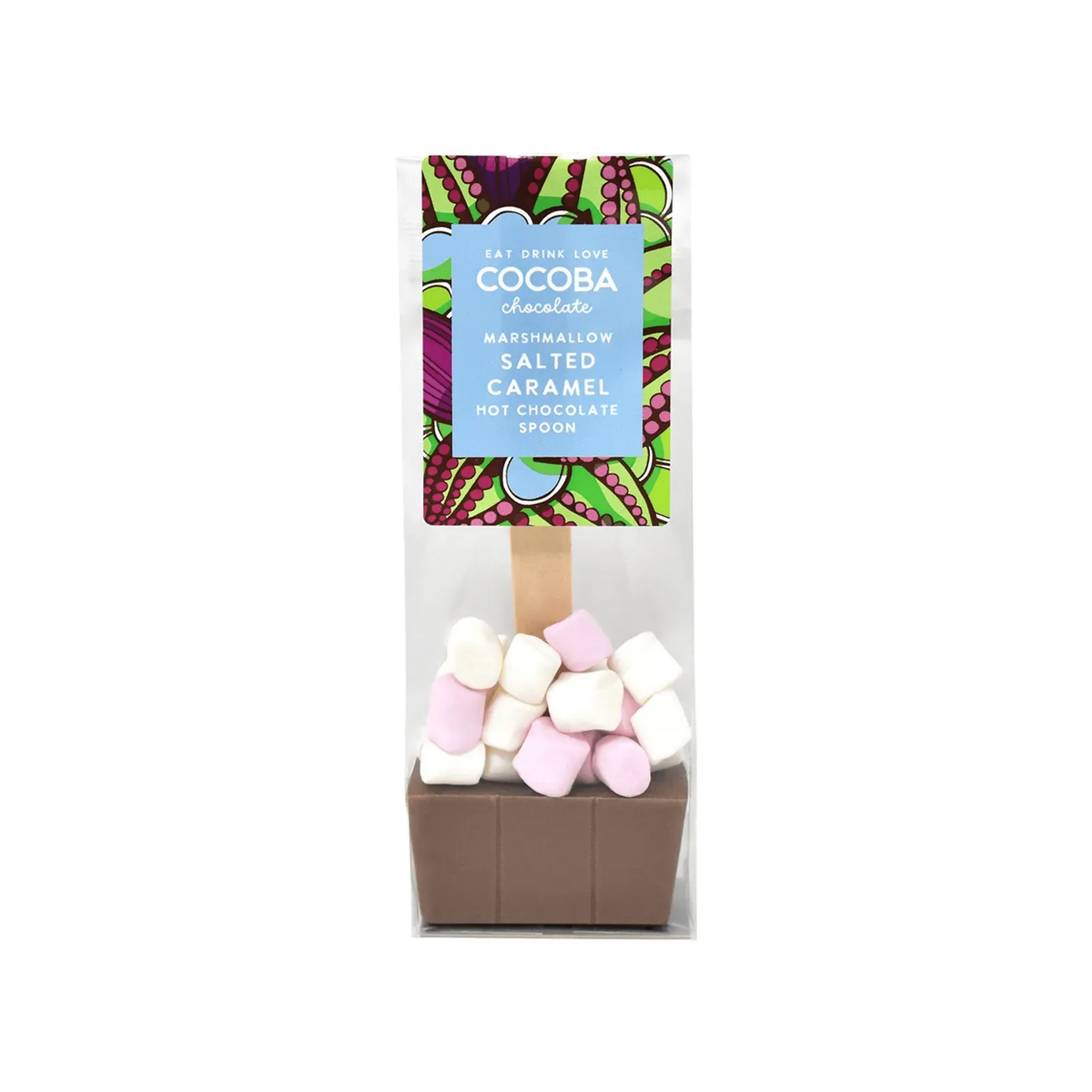 Cocoba Marshmallow Salted Caramel Hot Chocolate Spoon