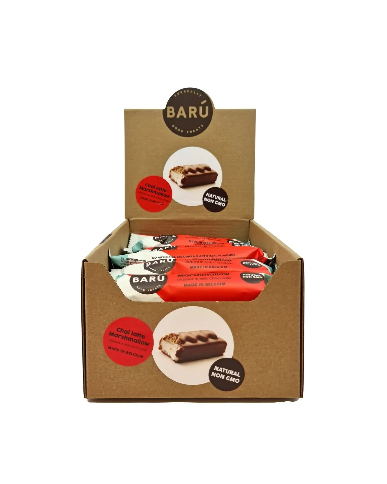 Baru Milk Chocolate Marshmallow Bar with Chai Latte