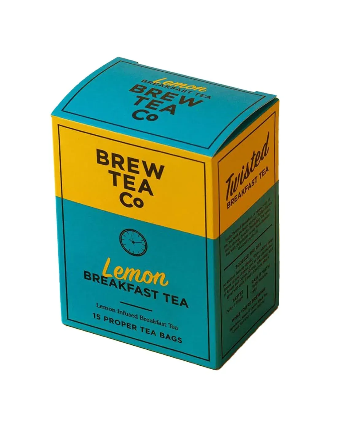 Brew Tea Co. Lemon Breakfast Tea - 15 Proper Tea Bags