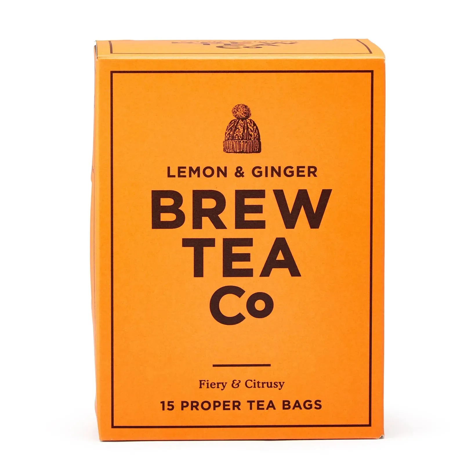 Brew Tea Co. Lemon & Ginger - 15 Proper Tea Bags