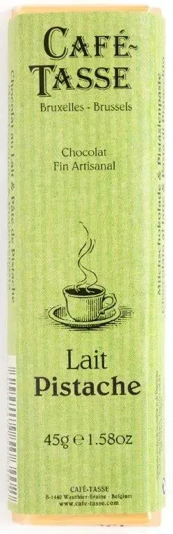 Cafe Tasse Milk Chocolate with Pistachio