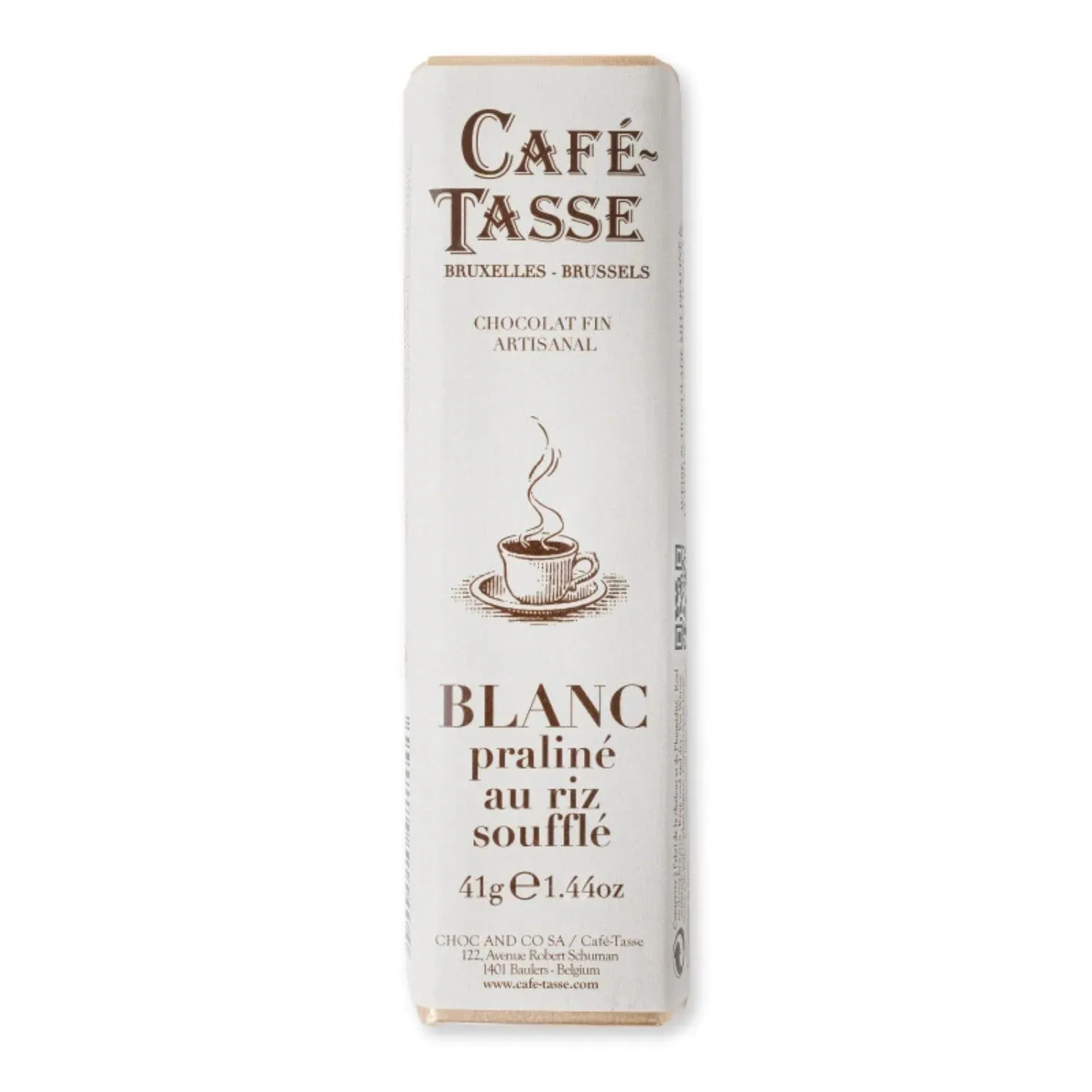 Cafe Tasse White Chocolate with Crispy Praline