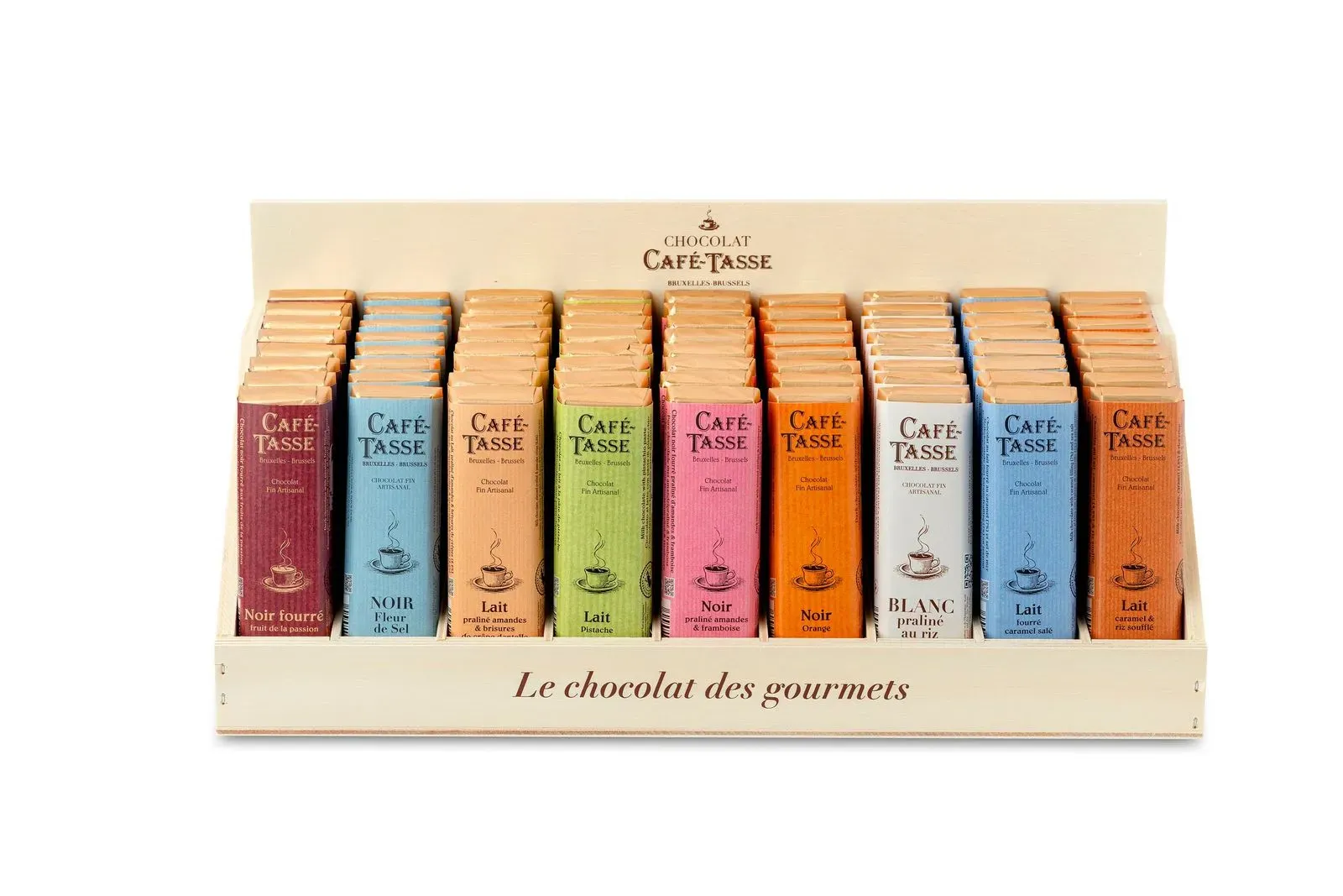 Cafe Tasse Assorted Displayer with 72 Filled Bars