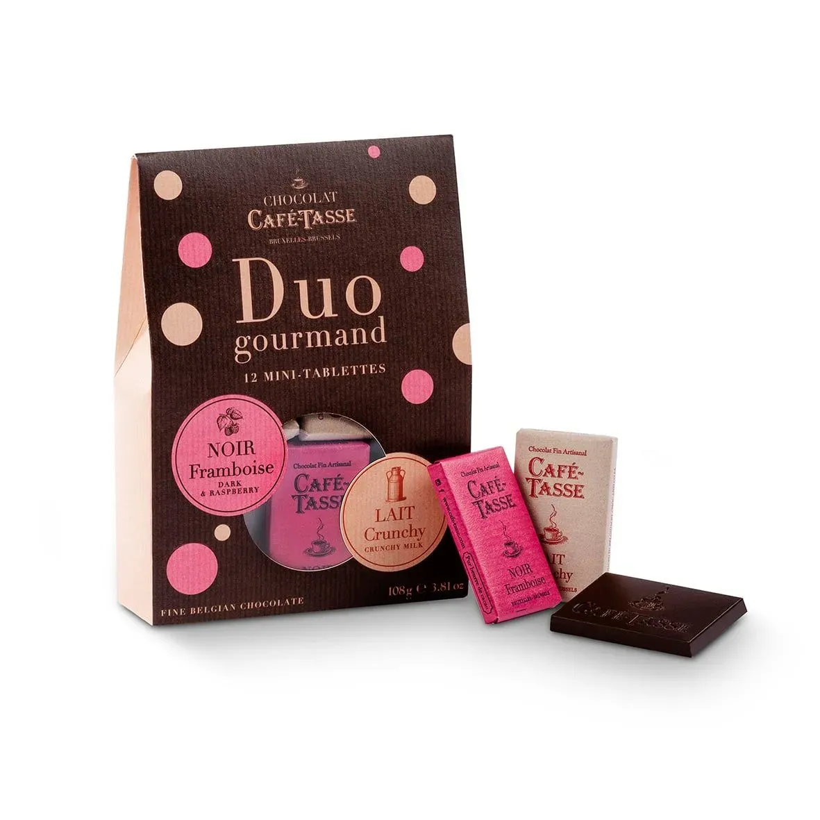 Cafe Tasse Duo Gift Box 12 Mini Tablets