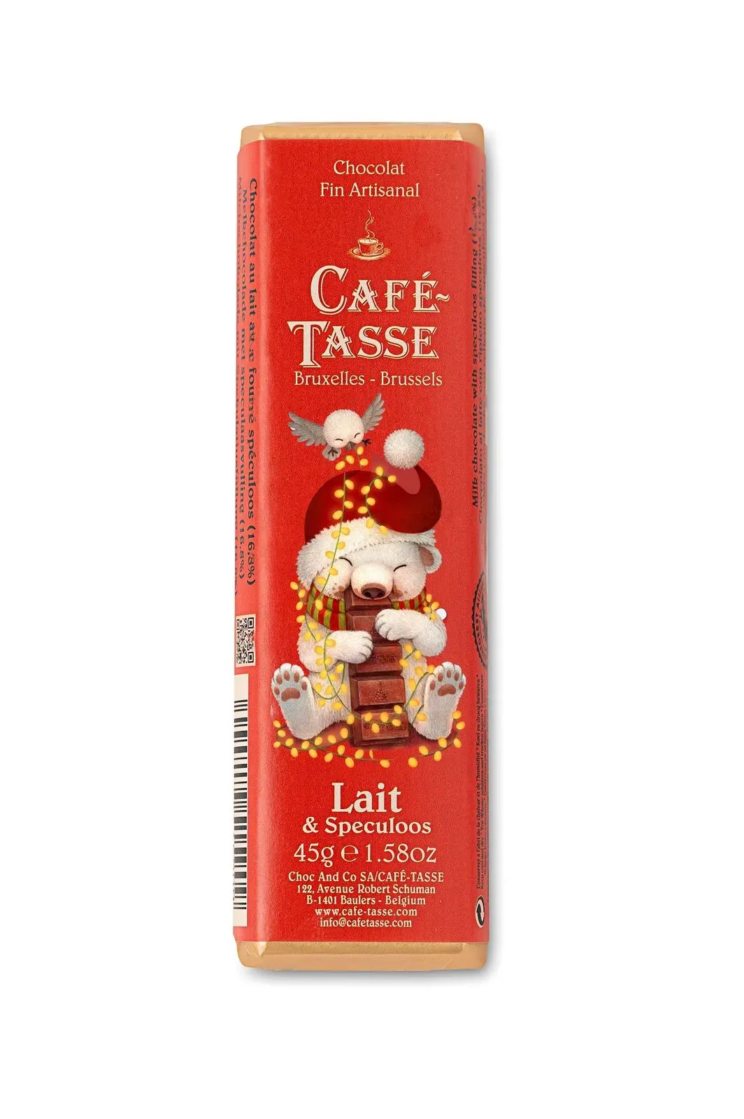 Cafe Tasse Milk Chocolate filled with Speculoos