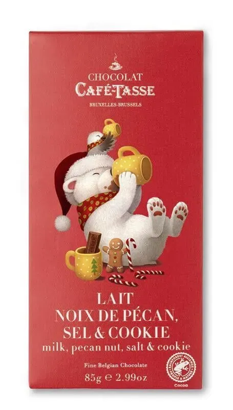 Cafe Tasse Milk Chocolate with Salted Pecans