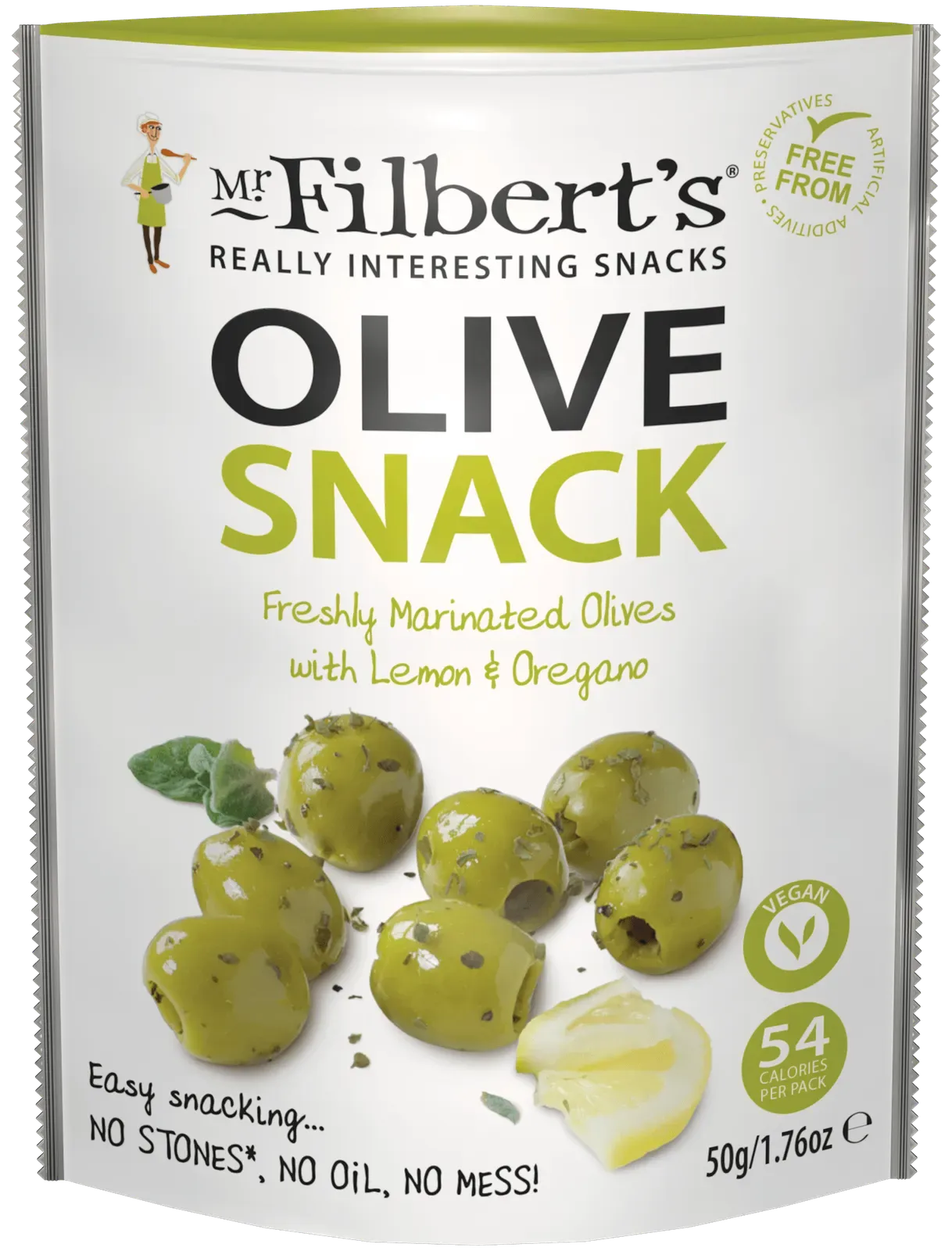 Mr. Filbert's Green Olives with Lemon & Oregano