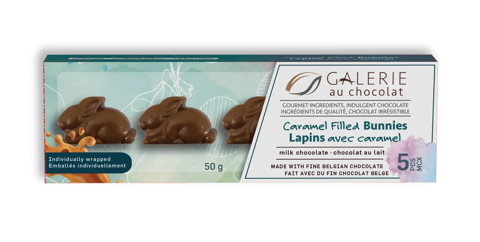 Galerie au Chocolat Milk Chocolate Caramel Bunnies