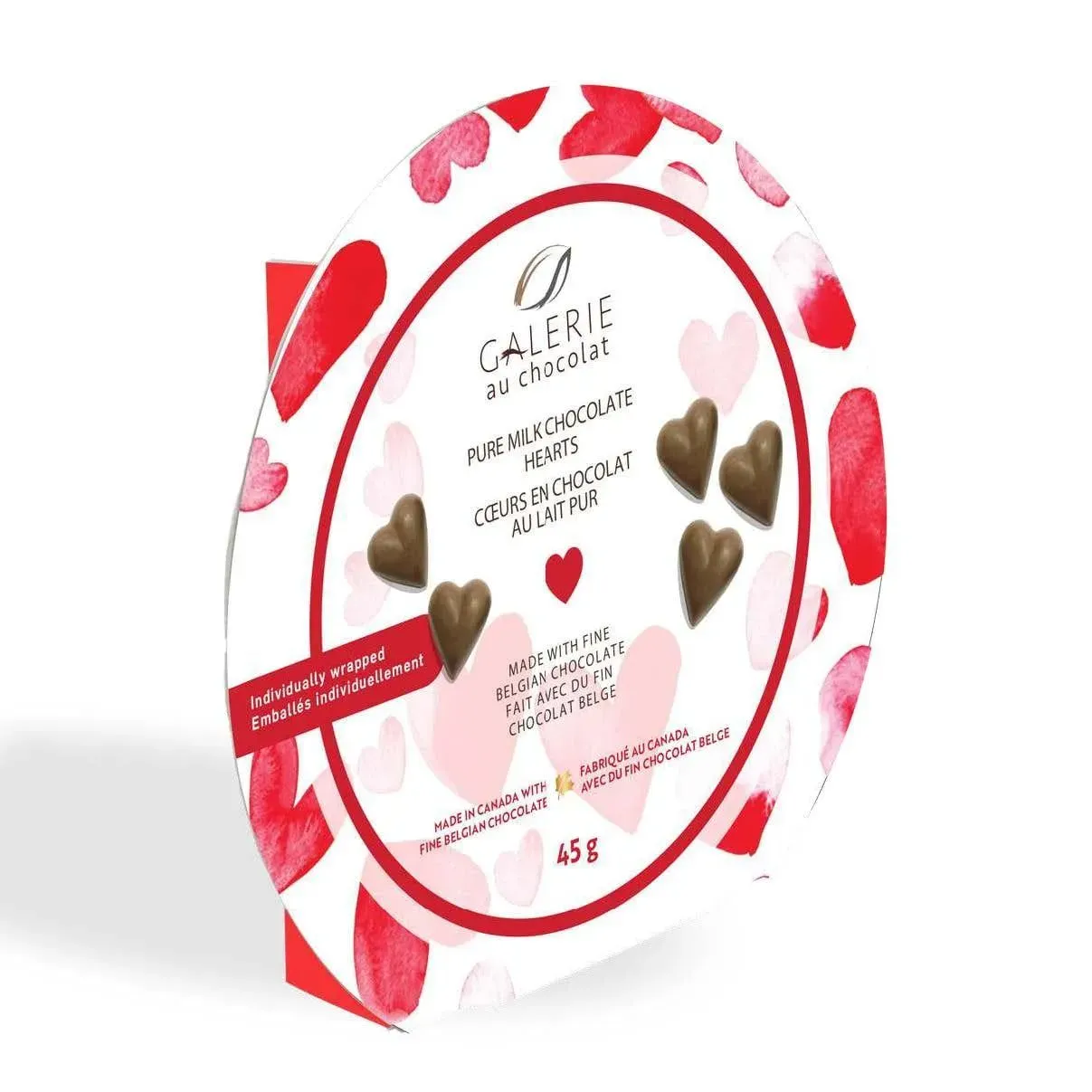 Galerie au Chocolat Milk Chocolate Valentine's Hearts