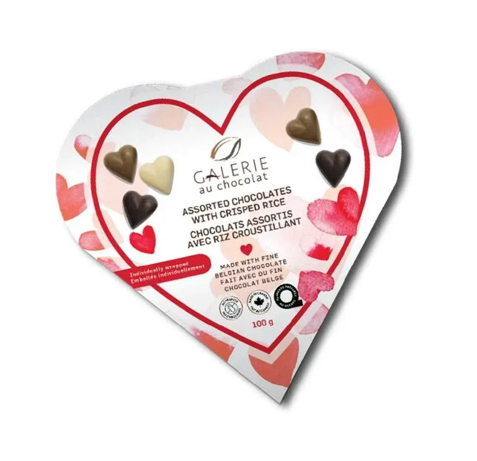 Galerie au Chocolat Crispy Hearts Boxed Chocolate