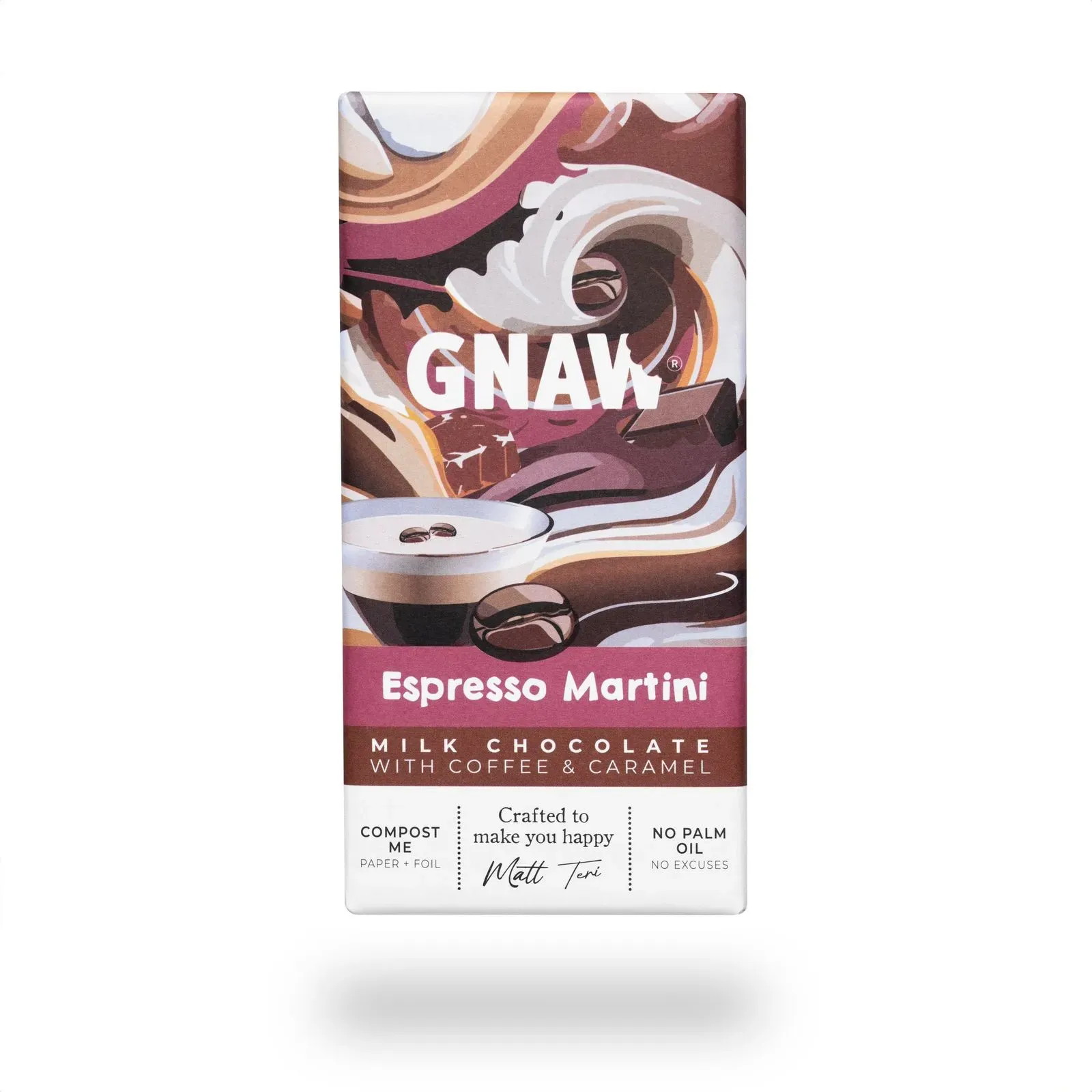 Gnaw Espresso Martini Milk Chocolate Bar