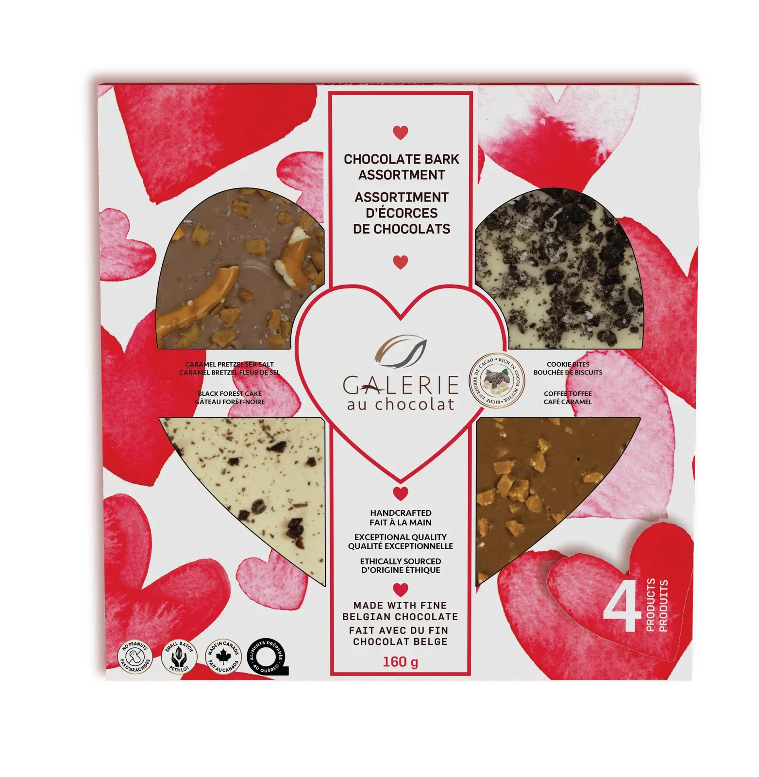 Galerie au Chocolat Heart Chocolate Barks