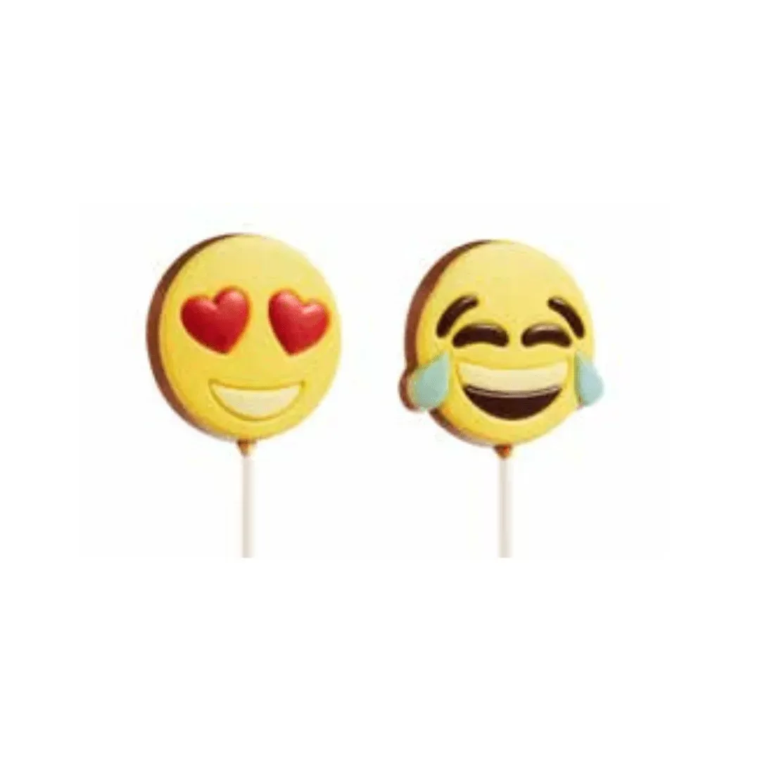Ickx Emoji Chocolate Lollipops
