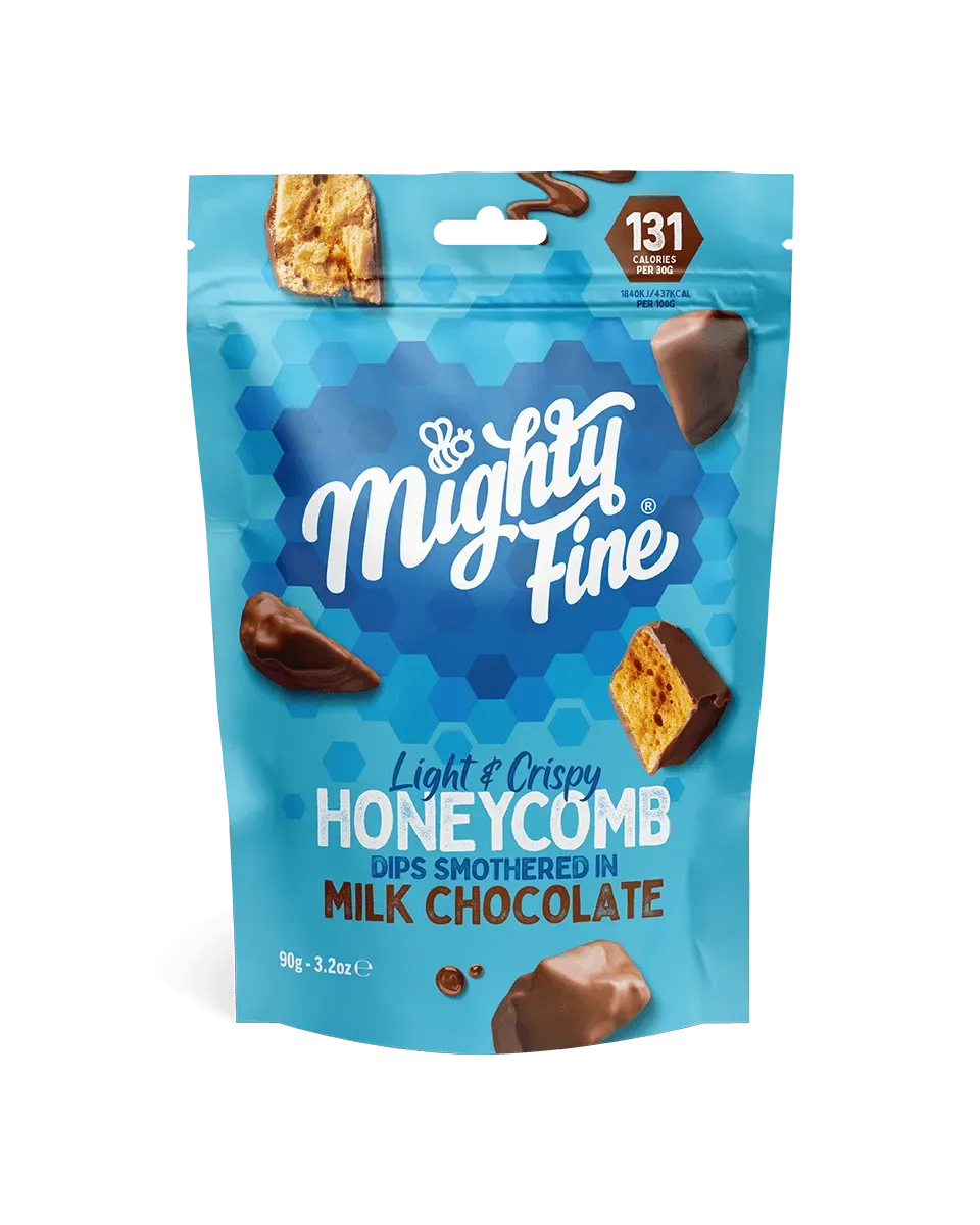 Mighty Fine Milk Chocolate Honeycomb Dips