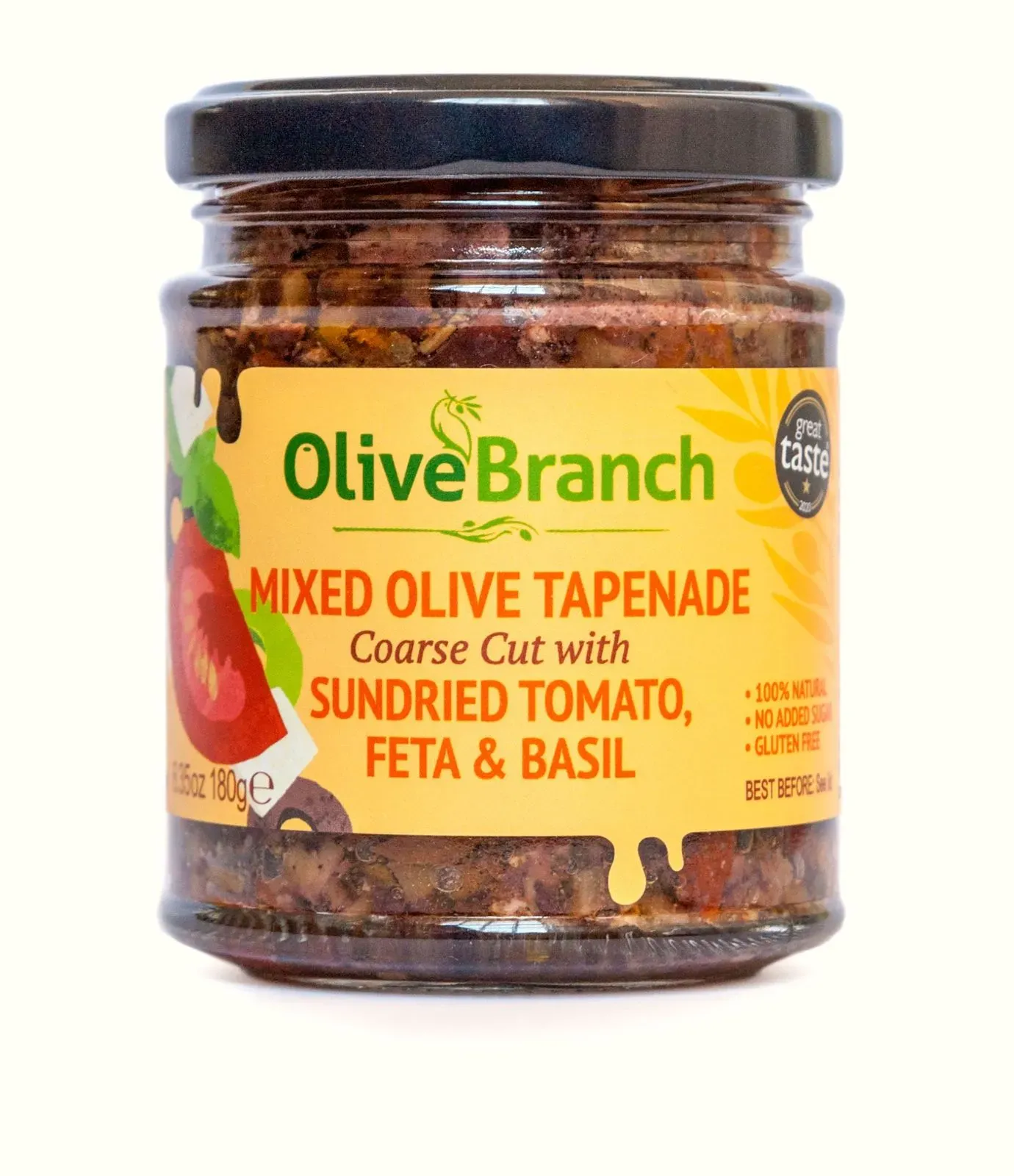 Olive Branch Green & Black Olive Tapenade  with Tomato, Feta and Basil