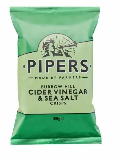 Pipers Crisps Burrow Hill Cider Vinegar and Sea Salt Crisps