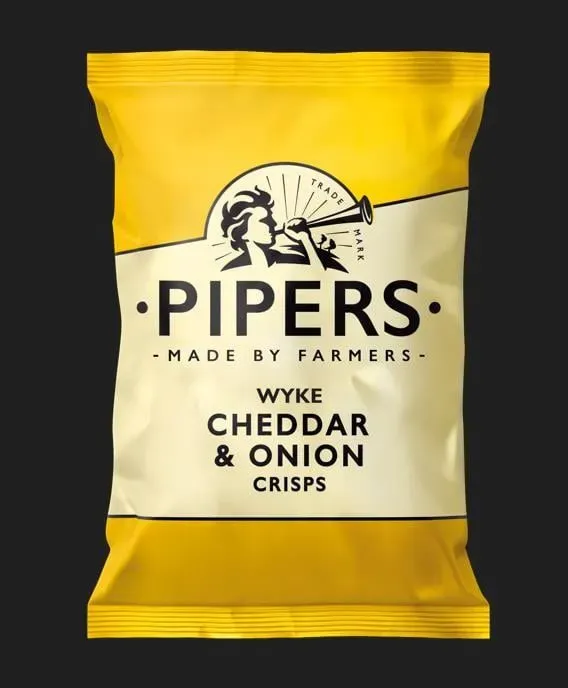 Pipers Crisps Wyke Cheddar and Onion Crisps