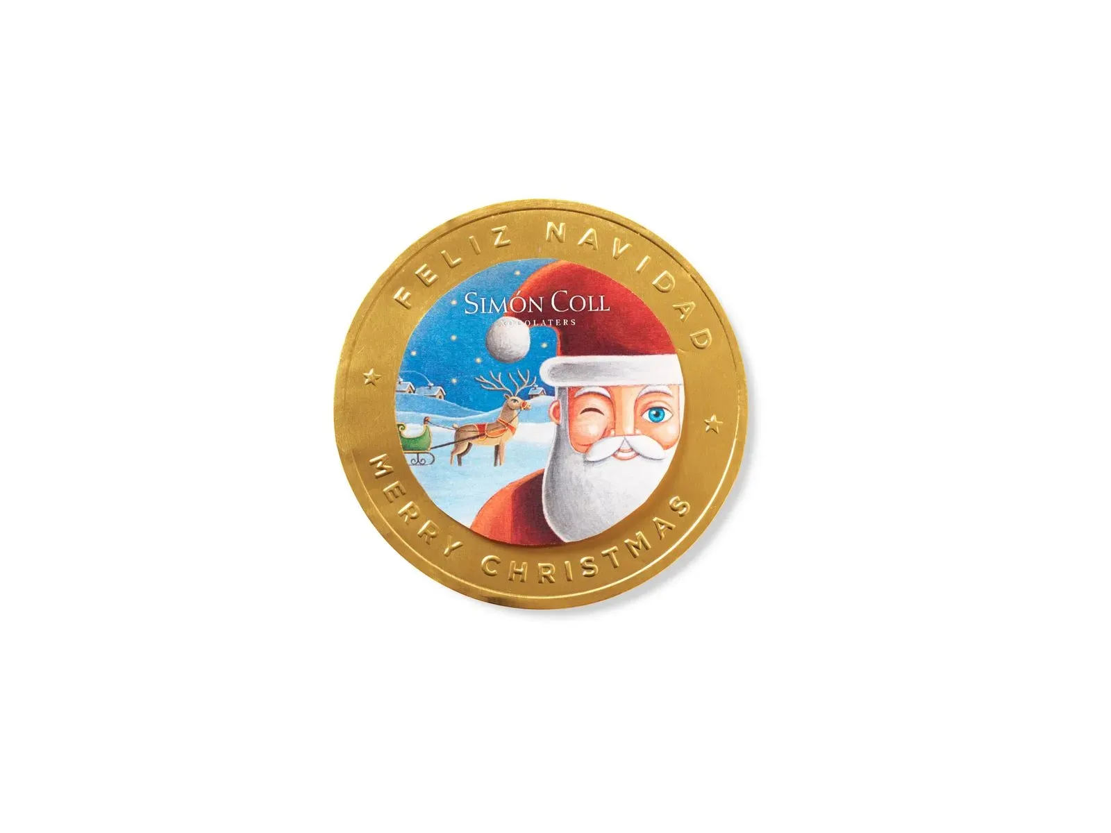 Simon Coll Santa Medallion - Large