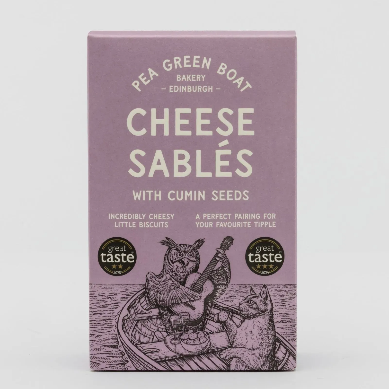 Pea Green Boat Cheese Sablés - Cumin