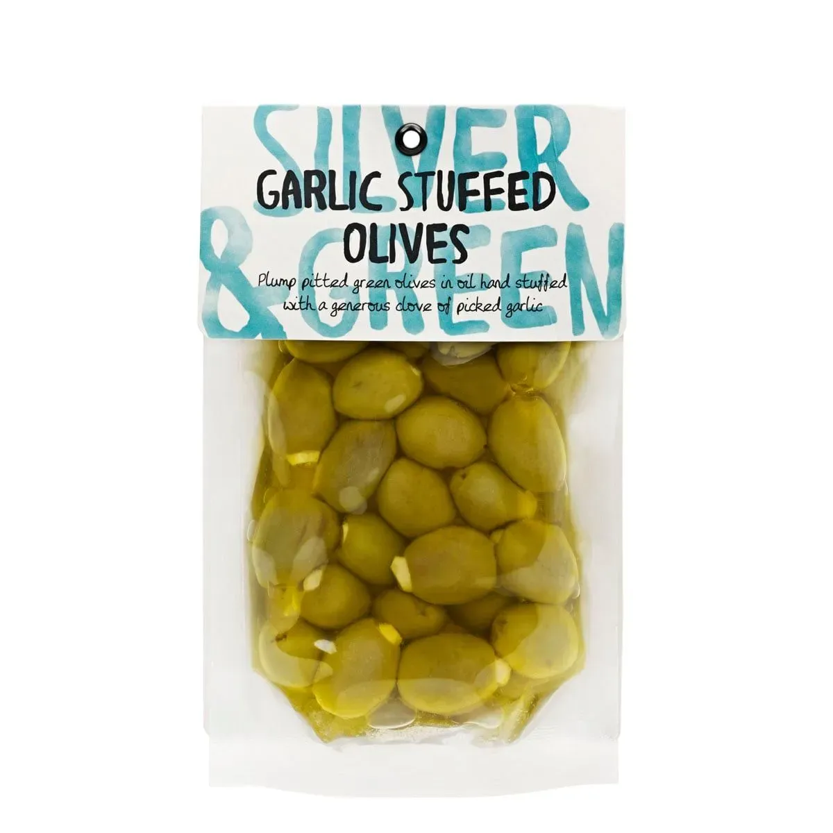 Silver & Green Garlic Stuffed Green Olives (Pitted)